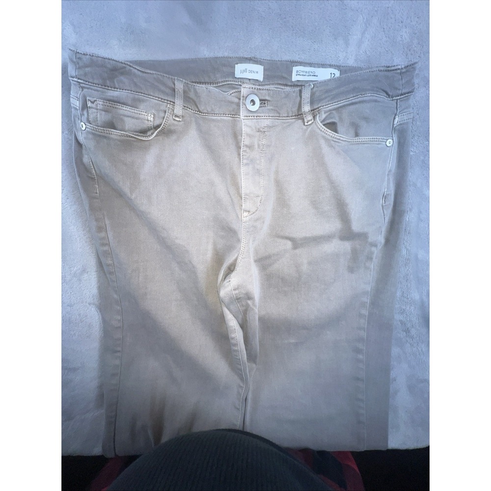 J Jill Boyfriend Straight Leg Ankle Jeans Womens Size 12R (34x29) Stretch Denim